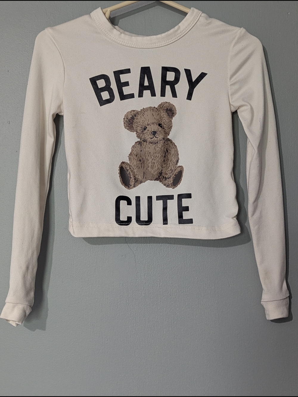 4/$10✨ Fammy Jammies Toddler Beary Cute Cream Long-Sleeve Top